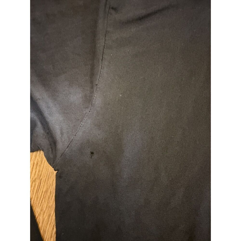 Vintage L.L. Bean Womens S XS Long Sleeve Base Layer Navy Faded Distressed Top